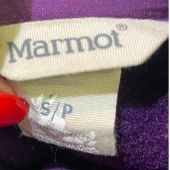Womens Marmot Floral Stitch- Pull Over Top 1/4 Zip Size S - Picture 7 of 9